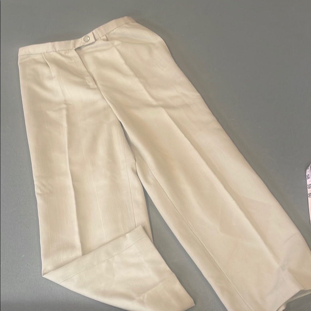 Women’s light  Beige Pants neutral color medium to large fit handmade